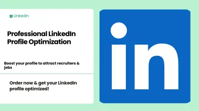 سأقوم بتحسين وضبط بروفايل لينكد إن LinkedIn بشكل احترافي لجذب فرص العمل