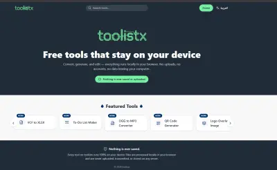 toolistx Free tools that stay on your device