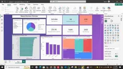 تصميم داشبورد احترافي وتحليل البيانات باستخدام Power BI وذكاء الأعمال