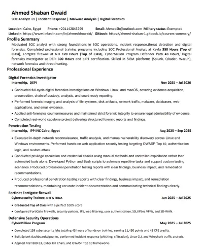 تصميم سيرة ذاتية متوافقه مع نظام ATS