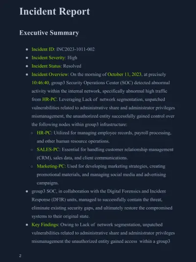 تحقيق جنائي رقمي كامل في حوادث الاختراق مع تقرير IR