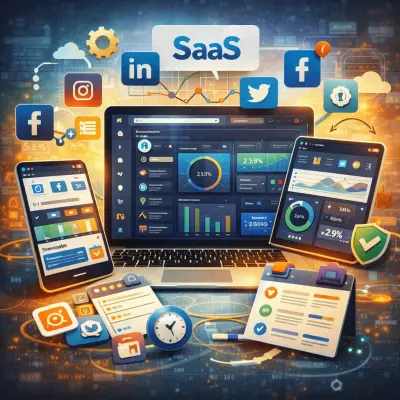 منصة SaaS متكاملة لإدارة التسويق وحسابات التواصل الاجتماعي