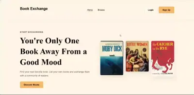 Book Exchange هو منصة ويب تعاونية تتيح للمستخدمين إنشاء حسابات شخصية، إضافة كتبهم، تصفح الكتب المتاحة للتبادل، والتواصل بشكل آمن مع المستخدمين الآخرين لإتمام عمليات تبادل الكتب. تم تطوير هذا المشروع كجزء من مشروع التخرج في مادة تطوير الويب