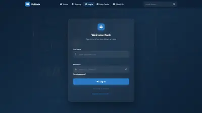 تصميم وتطوير صفحات تسجيل الدخول وانشاء حساب (Login & Sign Up)
