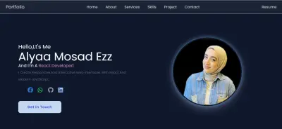تصميم وتطوير موقع إلكتروني احترافي بورتفوليو