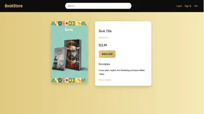 تصميم وتكويد متجر كتب إلكتروني متكامل باستخدام  Html & Css