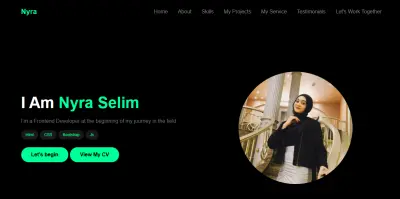 Responsive Personal Portfolio Website Design Using HTML, CSS, Bootstrap