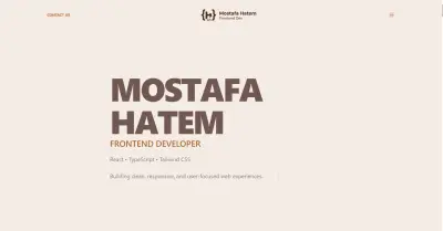 صورة العمل تصميم وبرمجة موقع معرض أعمال شخصي (Portfolio) احترافي بتصميم عصري وتفاعلي