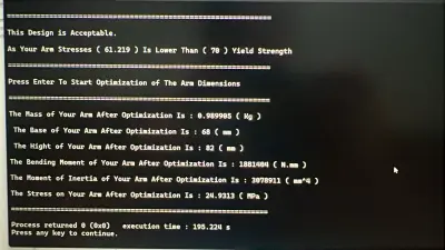 Robotic arm Designer and optimizer