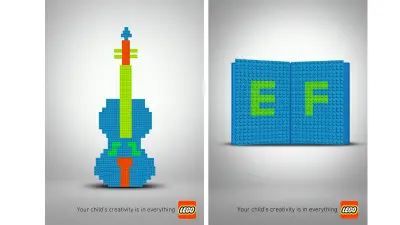 تصميم ابداعى لشركة ليجو