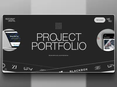 تصميم بوتوفوليو عصرى لاعمالك (portfolio)