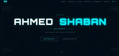 تصميم وبرمجة موقع Portfolio احترافي ومتوافق مع الموبايل (Responsive)