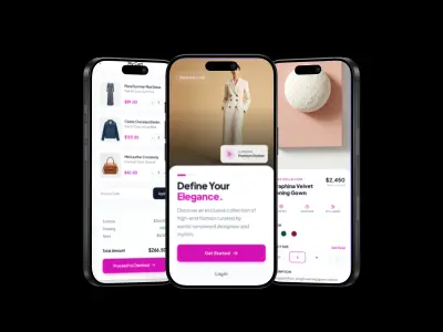 تصميم واجهة متجر أزياء حديثة (Fashion UI Design)