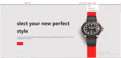 تصميم واجهة أمامية احترافية لمتجر ساعات باستخدام HTML وCSS وJavaScript وBootstrap (Responsive & Dynamic)