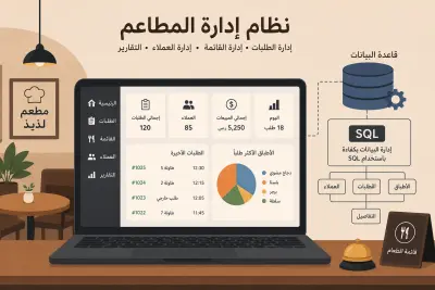 نظام إدارة المطاعم باستخدام SQL