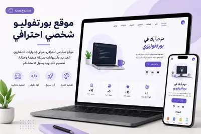 صورة العمل موقع بورتفوليو شخصي احترافي
