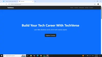Online Courses Website UI
