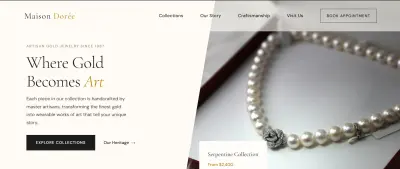 template for web Maison Doree