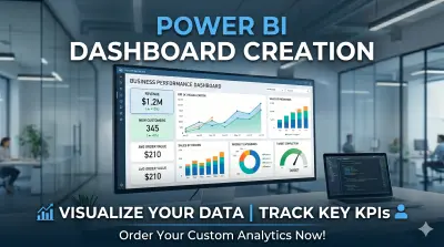 صورة العمل تصميم لوحات تحكم (Dashboards) تفاعلية لعرض مؤشرات الأداء (KPIs)