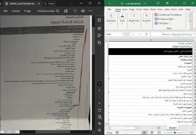 تحويل ملف PDF عبارة عن صورة ضوئية الي ملف اكسيل