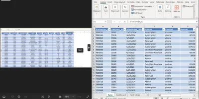 صورة العمل تحويل ملف PDF  الي ملف اكسيل