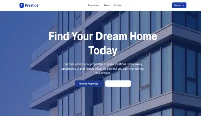 صفحة هبوط لشركة عقارات