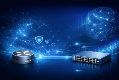 تصميم وتهيئة شبكة Cisco باستخدام OSPF و VLAN