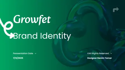 تصميم الهوية البصرية وتجربة المستخدم لمشروع Growfet