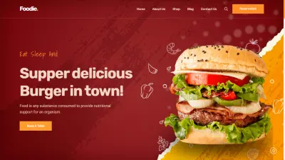 تصميم وتطوير صفحة هبوط احترافية لمطعم أو خدمة توصيل طعام