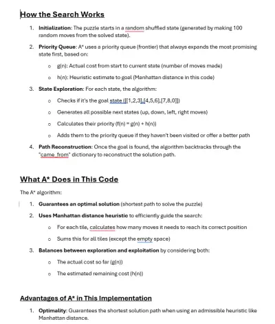 AI-Powered 8-Puzzle Solver