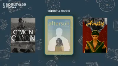 واجهة كشك سينما وتصميم بوسترات الأفلام