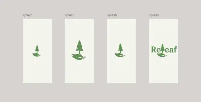 تصميم واجهة تطبيق موبايل لفكرة تطبيق للتشجير مع إعداد نموذج أولي تفاعلي (UI & Prototype)