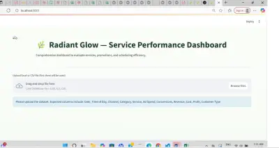 radient glow dashboard