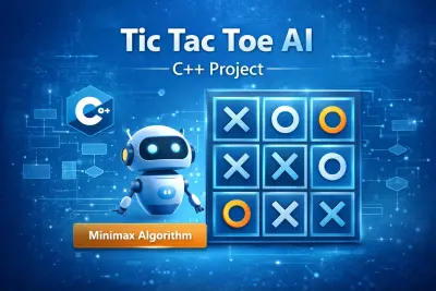 لعبة Tic-Tac-Toe بالذكاء الاصطناعي باستخدام C++