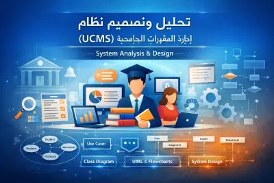 تحليل وتصميم نظام إدارة المقررات الجامعية (UCMS)
