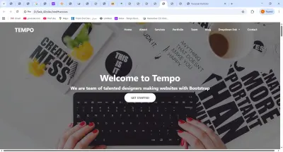 Modern Responsive Landing Page using Bootstrap