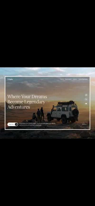 Travel Blog Landing Page | Responsive Front-End Website