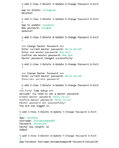 Secure Password Manager (Console-Based Java Application)