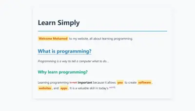 تصميم واجهة صفحة تعليمية (Landing Page) باستخدام HTML و CSS