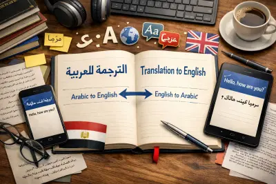 بقوم بالترجمة من اللغه العربيه إلى اللغه الانجليزيه والعكس بشكل احترافي