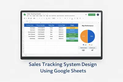 تصميم نظام متابعة المبيعات باستخدام Google Sheets
