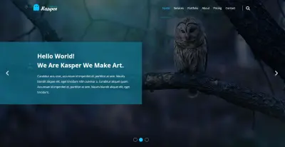 تحويل تصميم Kasper إلى موقع HTML/CSS متجاوب وحديث