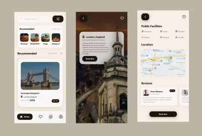 تصميم تطبيق وموقع سياحي