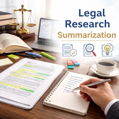 تلخيص وشرح الأبحاث والمقالات القانونية