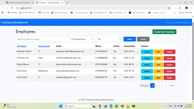 Employee Management System - نظام لإدارة الموظفين
