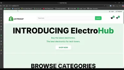 موقع Electro Hub للتجارة الإلكترونية للأجهزة الإلكترونية