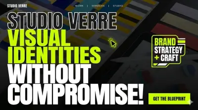 صفحة هبوط لاستوديو إبداعي