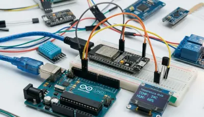 صورة العمل تصميم وبناء نظام مراقبة بيئي ذكي باستخدام Arduino وتقنيات IoT