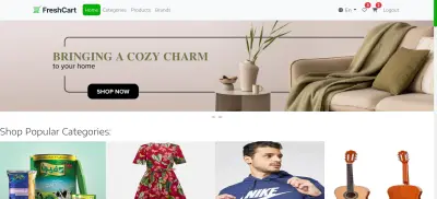 Fresh Cart — تطبيق تجارة إلكترونية متكامل