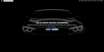 تطوير واجهة ويب لشركة BMW: استعراض مهارات الهيكلة والتنسيق الثابت